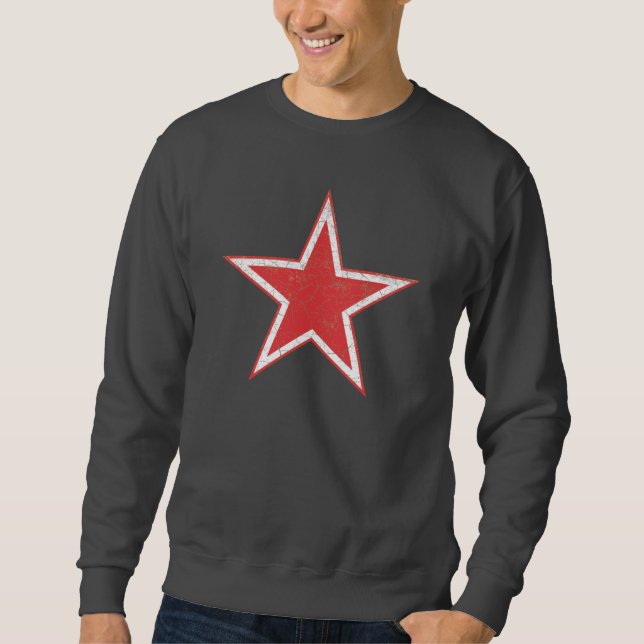 RUSSISCHE LUFTWAFFEN-ROTER STERN WWII ROUNDEL SWEATSHIRT (Vorderseite)