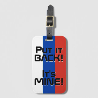 Russische Nationalflagge Funny Patriotic Gepäckanhänger