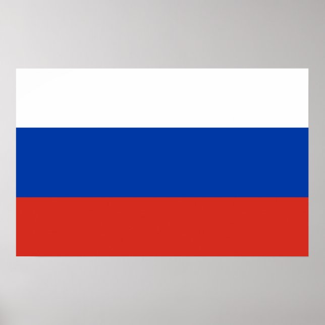 Russische Nationalflagge Poster (Vorne)