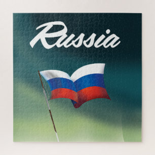 Russische Nationalflagge Puzzle