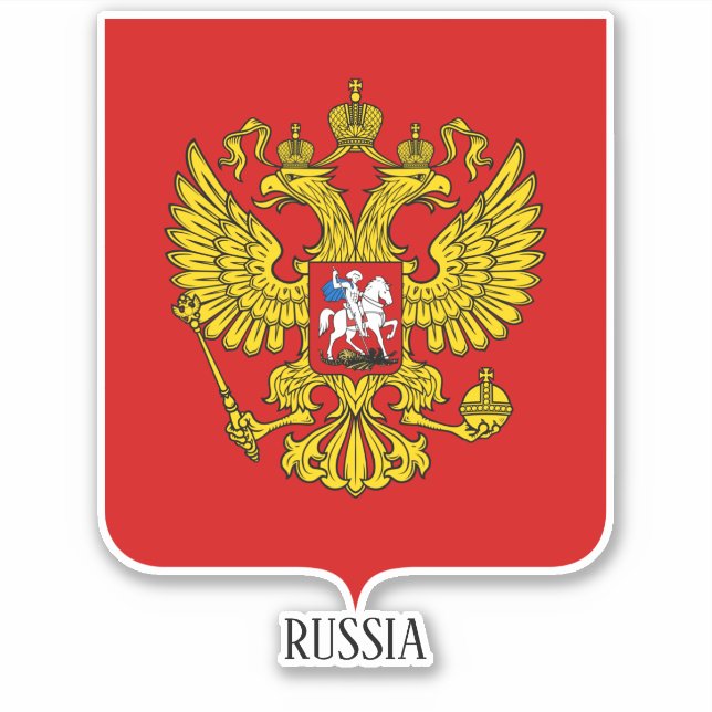Russische Nationalmatte für Waffen Patriotisch Aufkleber (Vorderseite)