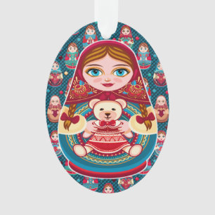 Russische Nest-Puppe Ornament