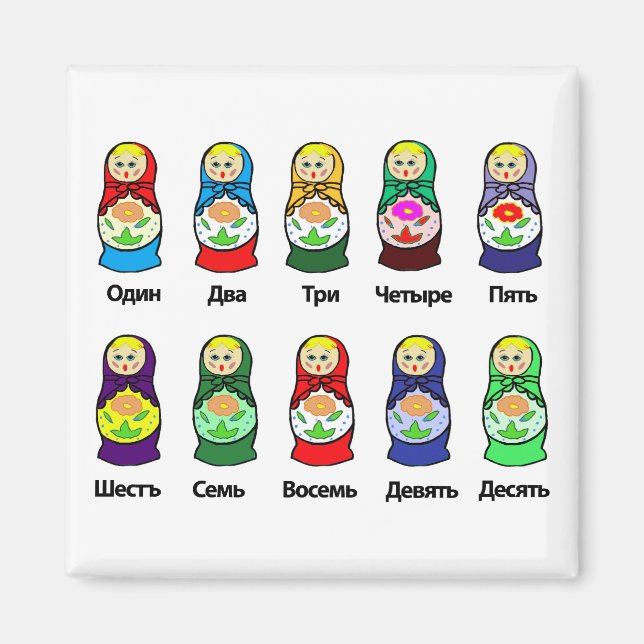 Russische Nesting Doll (Matryoshka) Magnet (Vorne)
