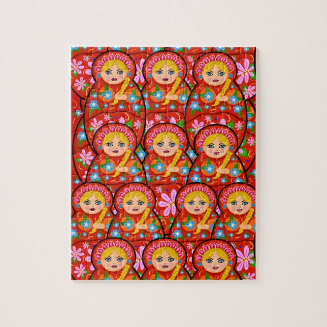 Russische Nesting Doll - Matryoshka Puzzle (Vertikal)