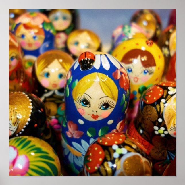 Russische Nesting Dolls Poster (Vorne)