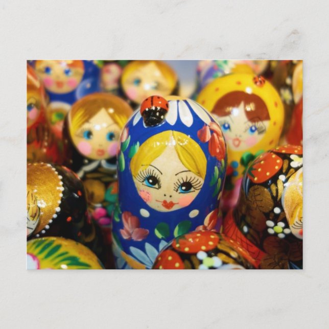 Russische Nesting Dolls Postkarte (Vorderseite)