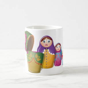 Russische Nistpuppen Tasse