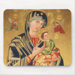 Russische orthodoxe Ikone - Jungfrau Mary und Baby Mousepad