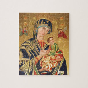 Russische orthodoxe Ikone - Jungfrau Mary und Baby Puzzle