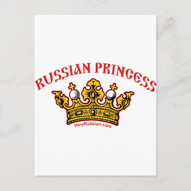Russische Prinzessin Postkarte (Vorderseite)