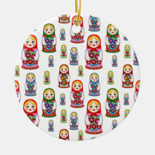 Russische Puppen Keramikornament