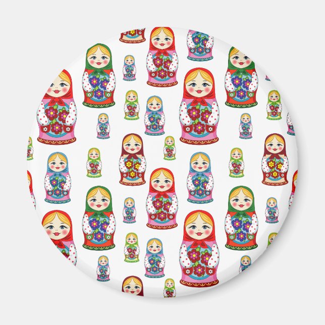 Russische Puppen Magnet (Vorne)
