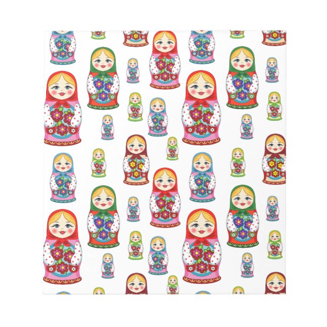 Russische Puppen Notizblock (Vorderseite)