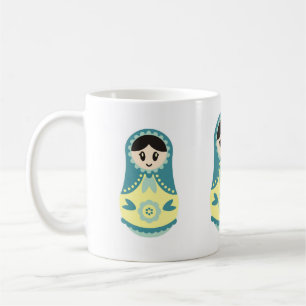 Russische Puppen-Tasse Kaffeetasse