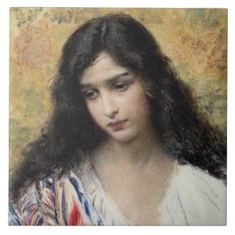 Russische Schönheit (von Konstantin Makovsky) Fliese