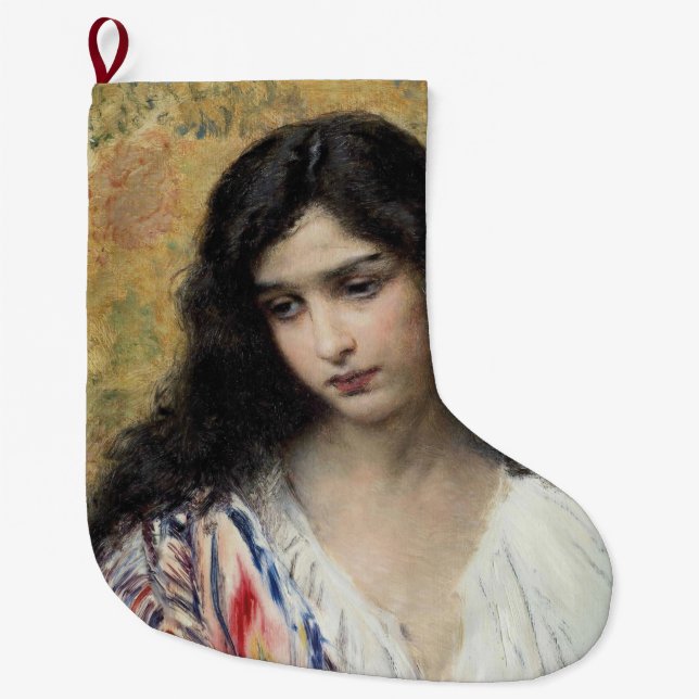 Russische Schönheit (von Konstantin Makovsky) Großer Weihnachtsstrumpf (Vorderseite)