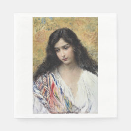 Russische Schönheit (von Konstantin Makovsky) Serviette