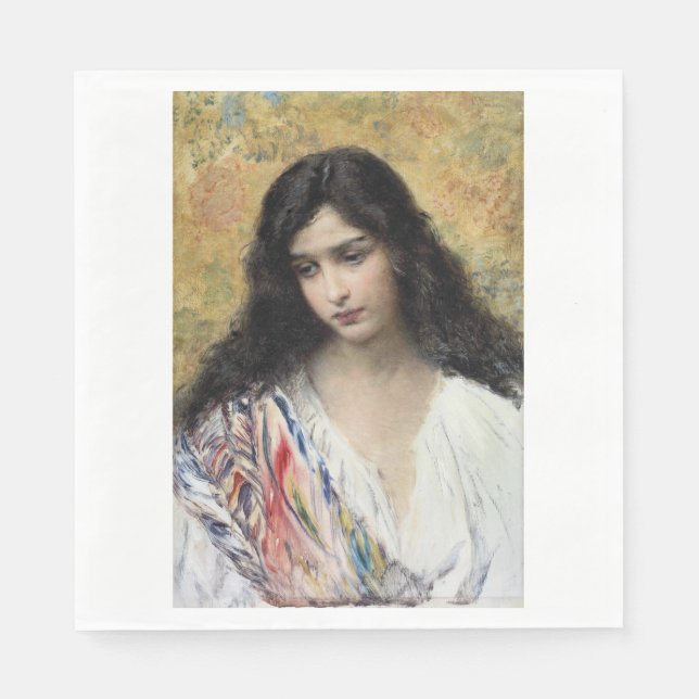 Russische Schönheit (von Konstantin Makovsky) Serviette (Vorderseite)