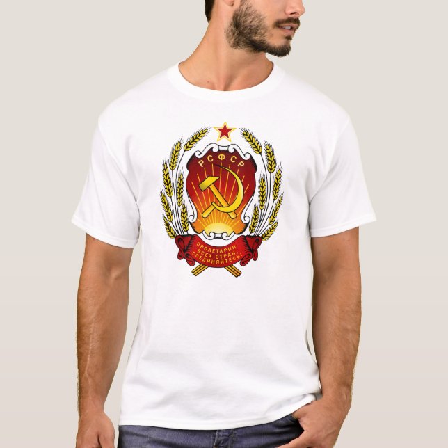Russische sowjetische föderative sozialistische T-Shirt (Vorderseite)
