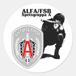 Russische Speznas ALFA Antiterror Group Sticker