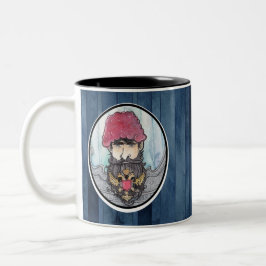 Russische Sprichwort-Kaffee-Tasse: die Beine eines Zweifarbige Tasse