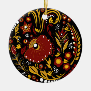 Russische Stildekoration Keramik Ornament