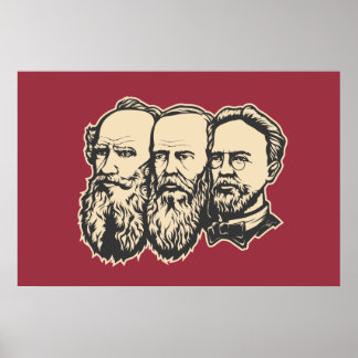 Russische Troika: Tolstoi, Dostojewski, Tschechow Poster