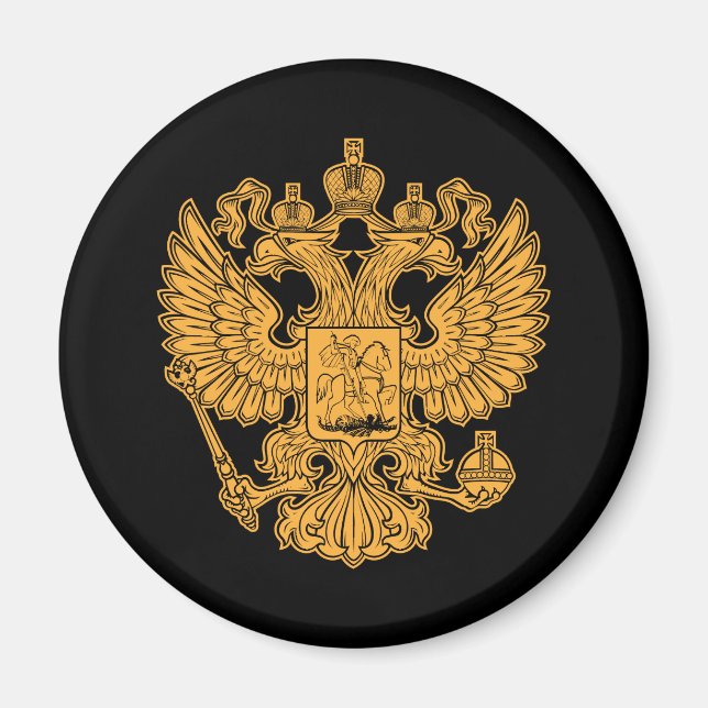 Russische Wappen-Coat der Russischen Föderation Magnet (Vorne)