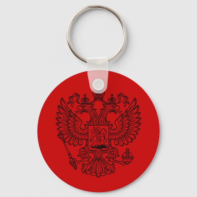 Russische Wappen-Coat der Russischen Föderation Schlüsselanhänger (Vorderseite)