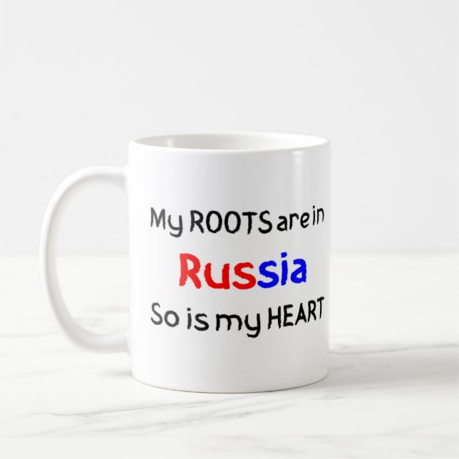 Russische Wurzeln Kaffeetasse (Links)