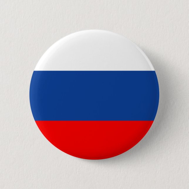 Russischer Flaggenknopf Button (Vorderseite)