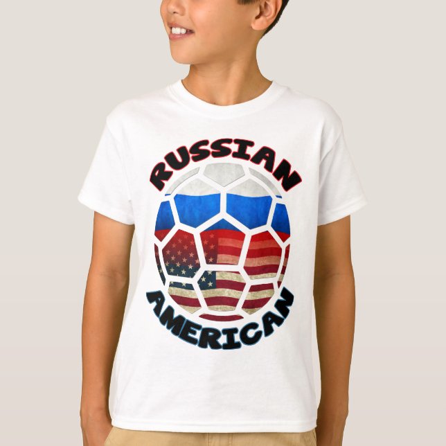 Russischer Fußballball T-Shirt (Vorderseite)