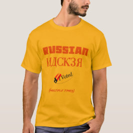 russischer Hacker wählte ich lustiges angesagtes T-Shirt