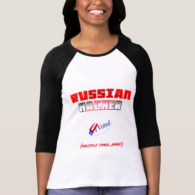 russischer Hacker wählte ich lustiges Shirt (Vorderseite)