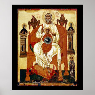 Russischer Jesus Art Nouveau Poster