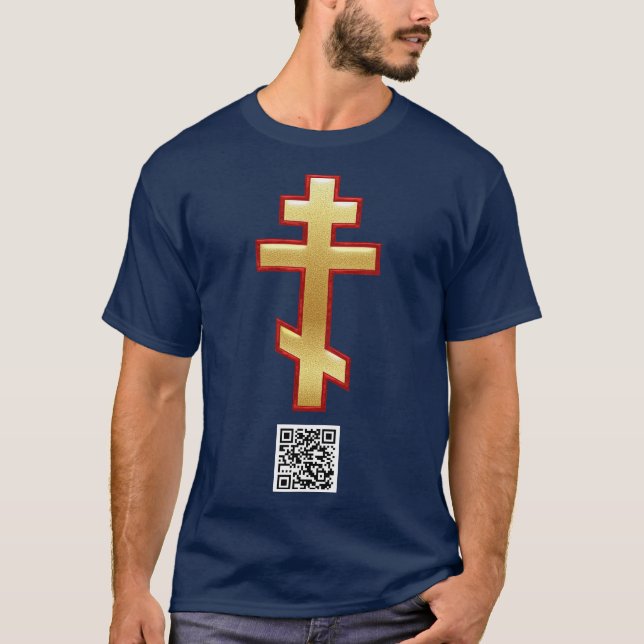 RUSSISCHER ORTHODOX-CROSS T-Shirt (Vorderseite)
