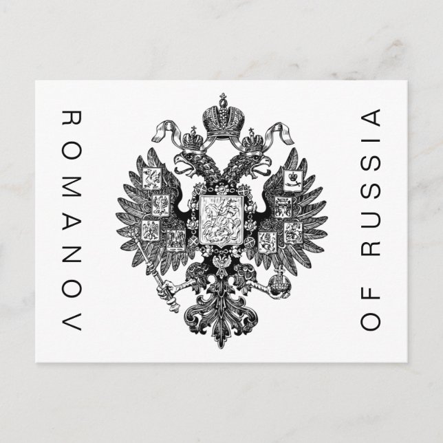 RUSSISCHER Postkarte (Vorderseite)