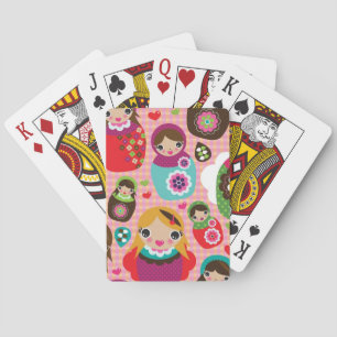 Russischer Puppenbelag Spielkarten