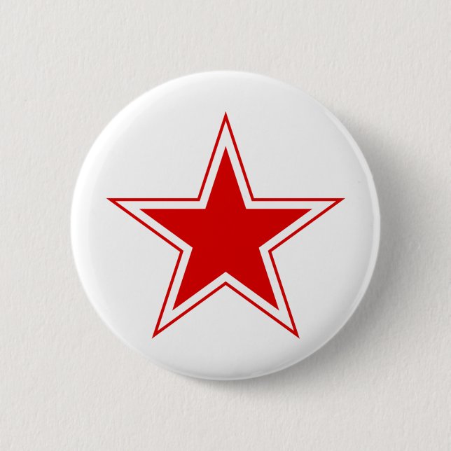 Russischer roter Stern Button (Vorderseite)