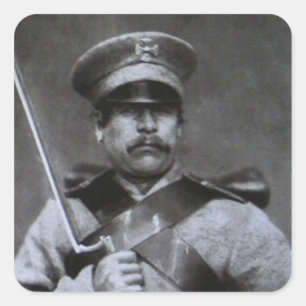 Russischer Soldat Quadratischer Aufkleber