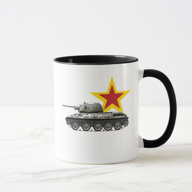 Russischer Tank - Weltkrieg 2 Tasse (Rechts)