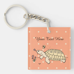 Russischer Tortoise-Schlüsselanhänger (2 Seiten) Schlüsselanhänger