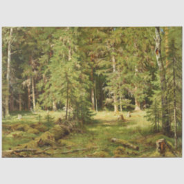 Russischer Wald (Rustikale Landschaft) (Grünwald) Seidenpapier
