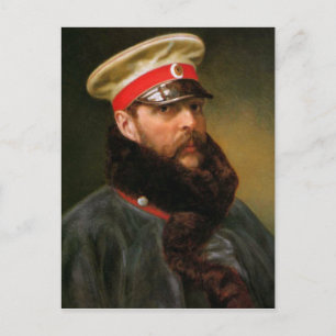 Russischer Zar Alexander II Postkarte