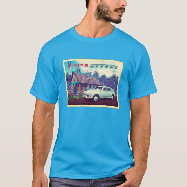 Russisches Auto und Dacha T-Shirt (Vorderseite)