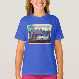 Russisches Auto und Datscha T-Shirt
