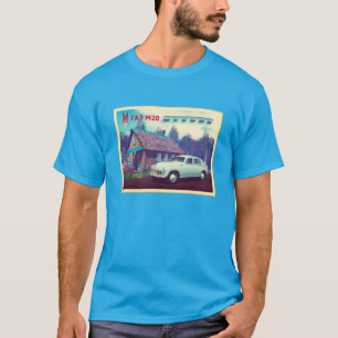 Russisches Auto und Datscha T-Shirt
