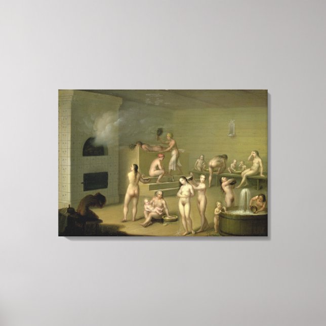 Russisches Bad, 1825 Leinwanddruck (Vorderseite)