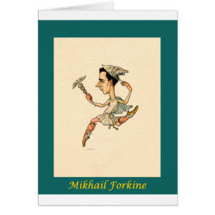 Russisches Ballett-Karikatur ~ Mikhail Fokine