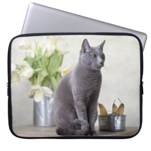 Russisches Blau Laptopschutzhülle